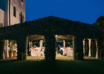 Wedding recwption in Ravello